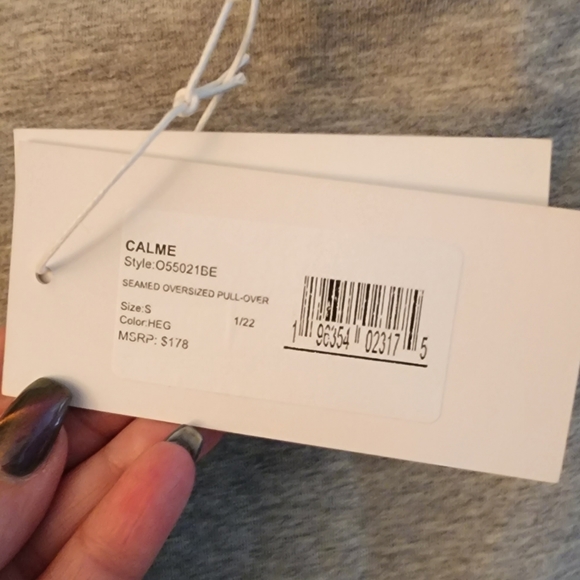 Johnny Was "Calme" NWT's "S" oversized sweatshirt - Picture 9 of 11